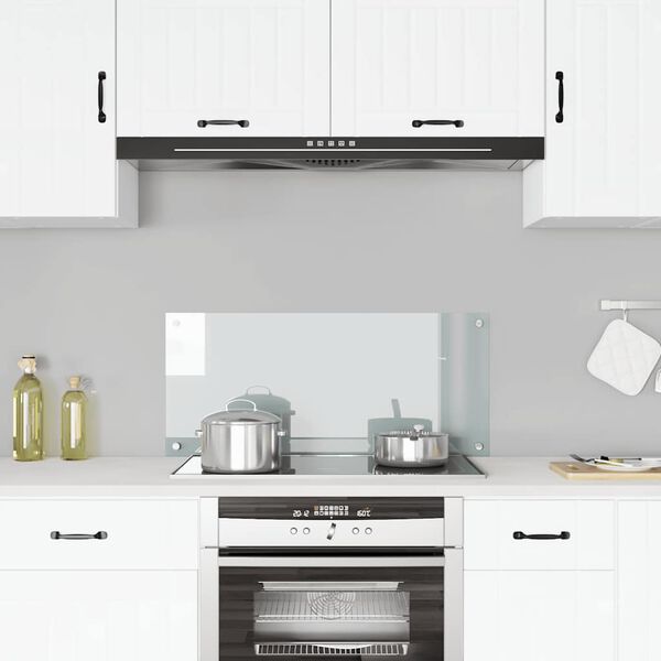 vidaXL Panou antistropi bucătărie transparent 90x40 cm sticlă securiz.