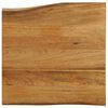 vidaXL Blat masă cu margini naturale, 60x60x2,5 cm, lemn masiv mango
