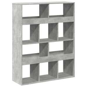 vidaXL Separator de cameră, gri beton, 100x33x125,5 cm, lemn prelucrat