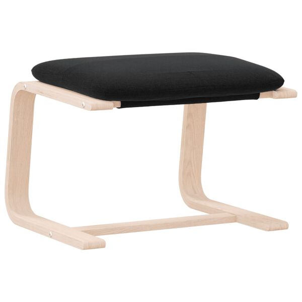 vidaXL Taburet, negru, 51 x 41 x 40 cm, material textil