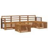 vidaXL Set de canapele de exterior 6 buc. natural