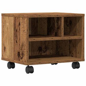 vidaXL Suport pentru imprimantă Lemn vechi 41 x 32 x 33.5 cm