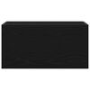 vidaXL Dulap de perete de baie, negru, 60x25x30 cm, lemn prelucrat