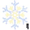 vidaXL Fulger de Crăciun cu 180 LED Alb cald 56 x 49 x 0.7 cm PVC