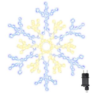 vidaXL Fulger de Crăciun Alb cald 56 x 49 x 0.7 cm PVC 180 LED-uri