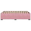 vidaXL Cadru de pat fără saltea roz 120x190 cm catifea