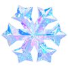 vidaXL Fulg de nea LED prismatic iridescent Multicolour &Oslash; 26 x 25 cm