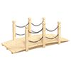 vidaXL Pod de grădină balustrade cu lanț 150x67x56 cm lemn masiv molid