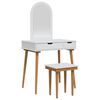 vidaXL Set de Dressing FAUSKE 3 pcs Alb 76 x 50 x 143 cm