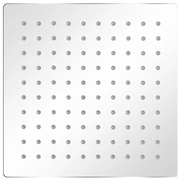 vidaXL Cap de duș pătrat tip ploaie, oțel inoxidabil, 20x20 cm