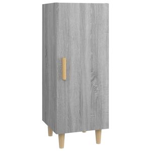 vidaXL Servantă, gri sonoma, 34,5x34x90 cm, lemn compozit