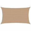 vidaXL P&acirc;nză parasolar, gri taupe, 5x8 m , HDPE, 160 g/m&sup2;