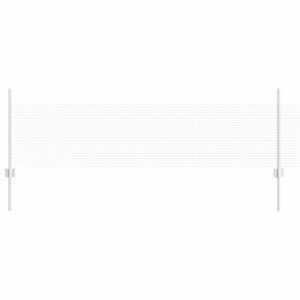 vidaXL Gard din plasă sudată cu st&acirc;lpi 25 x 0,5 m Oțel Galvanizat
