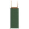 vidaXL Pungi de h&acirc;rtie 250 buc cu m&acirc;nere verde 15x8x21 cm