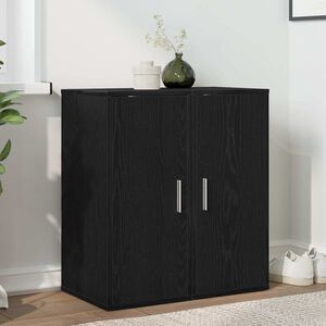 vidaXL Dulapuri pantofi 2 buc Stejar negru 32x35x70 cm Lemn prelucrat