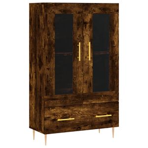 vidaXL Dulap &icirc;nalt, stejar afumat, 69,5x31x115 cm, lemn prelucrat