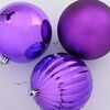 vidaXL Set de Globuri de Crăciun 3 pcs Violet Plastic