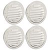 vidaXL Capace de ventilație pentru aer 4 buc. Argintiu 125 mm