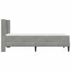 vidaXL Cadru de pat cu saltea Gri deschis 80 x 200 cm Catifea