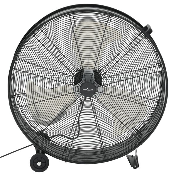 vidaXL Ventilator industrial cu tambur, negru, 77 cm, 240 W