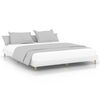 vidaXL Cadru de pat, alb, 120x200 cm, lemn prelucrat