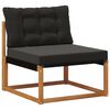vidaXL Set de canapele de exterior Lemn solid de Acacia și Textilene