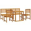 vidaXL Set Bistro de Grădină 5 pcs Maro Lemn Solid de Acacia