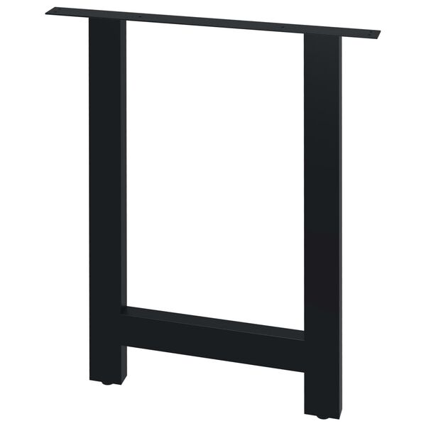 vidaXL Picioare de masă cu cadru în formă de H, 2 buc., 60 x 72 cm