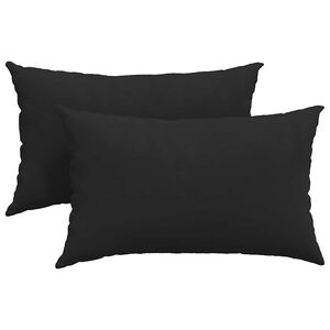 vidaXL Perne pentru canapea 2 pcs Negru 50 x 30 cm țesătură