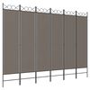 vidaXL Paravan de cameră cu 6 panouri, antracit, 240x220 cm, textil