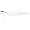 vidaXL Cadru manual de marchiză cu LED-uri Alb 3,5 x 2 m