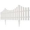 Despărțitor de gazon, alb, 17 buc. / 10 m