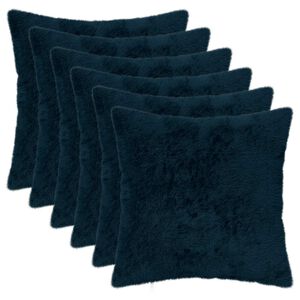 vidaXL Husă pentru pernă 6 buc. HEERLEN Albastru marin 30 x 30 cm