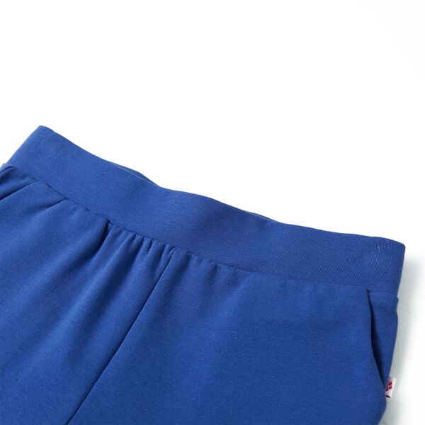 Pantaloni pentru copii cu picioare largi, albastru cobalt, 140