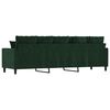 vidaXL Canapea cu 3 locuri, verde &icirc;nchis, 210 cm, catifea