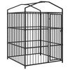 vidaXL Padoc pentru câini de exterior, cu acoperiș, 150 x 150 x 210 cm