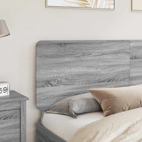 vidaXL Tăblie cap cu headboard Gri Sonoma 180 cm Lemn compozit