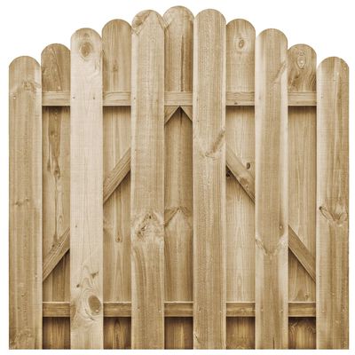 vidaXL Poartă de grădină, 100 x 100 cm, lemn de pin tratat