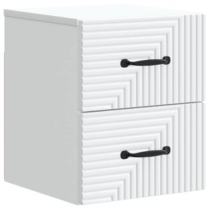 vidaXL Dulap de noapte suspendat Alb 34,5 x 33 x 40 cm Lemn prelucrat