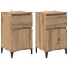 vidaXL Dulap de noapte 2 buc. Stejar Artizanal 40 x 35 x 70 cm