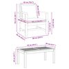 vidaXL Set de canapele pentru grădină 5 pcs natural Lemn solid de tec