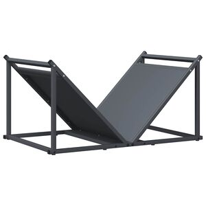 vidaXL Suport pentru lemne de foc Antracit Oțel laminat la rece