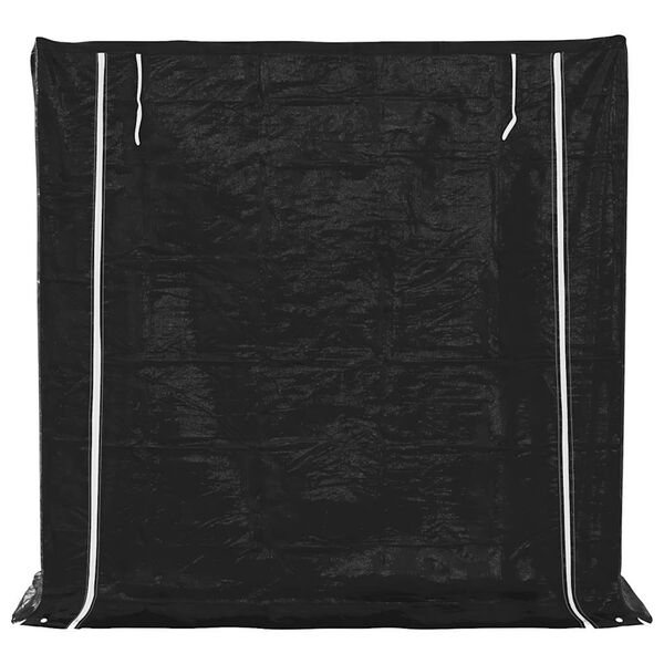 vidaXL Suport pentru lemne de foc cu capac de ploaie Oțel galvanizat