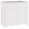 vidaXL Bufet cu sertar Drammen Alb 79 x 43 x 75.5 cm Lemn masiv de pin