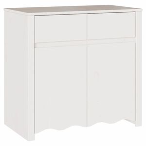 vidaXL Bufet cu sertar Drammen Alb 79 x 43 x 75.5 cm Lemn masiv de pin