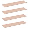 vidaXL Raft suspendat Pe perete 4 pcs Roz 80 x 18 x 2,5 cm Oțel