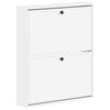 vidaXL Dulap pentru pantofi montat pe perete EDE 71 x 17 x 86 cm Alb