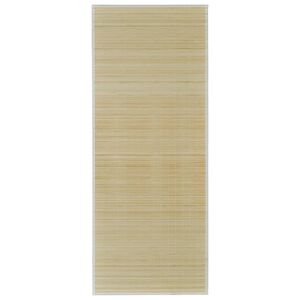 Covor dreptunghiular din bambus natural 80 x 200 cm