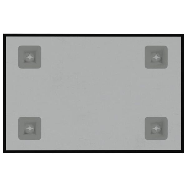 vidaXL Tablă magnetică de perete neagră, 30x20 cm, sticlă securizată