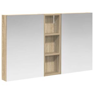 vidaXL Set dulap baie 3 buc. 100 x 10,5 x 60,5 cm Lemn prelucrat